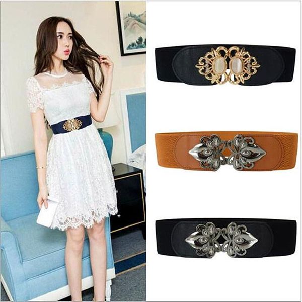 women belts jxqbsydk brand belt european and american style belts for women 6cm wide female elastic corset, Black;brown
women belts jxqbsydk brand belt european and american style belts for women 6cm wide female elastic corset, Black;brown