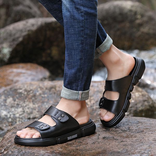 genuine leather sandals men summer shoes 2020 black beach sandals mens causal summer shoes cow leathe male shoes flat ka1321 t200420 
genuine leather sandals men summer shoes 2020 black beach sandals mens causal summer shoes cow leathe male shoes flat ka1321 t200420