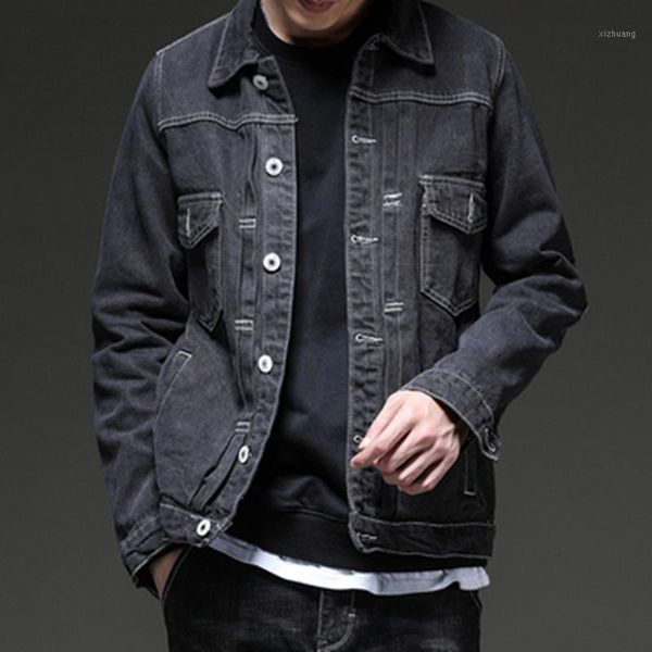 men's jackets autumn denim jacket men's workwear wind casual fashion quality youth solid color retro style jeans1, Black;brown
men's jackets autumn denim jacket men's workwear wind casual fashion quality youth solid color retro style jeans1, Black;brown