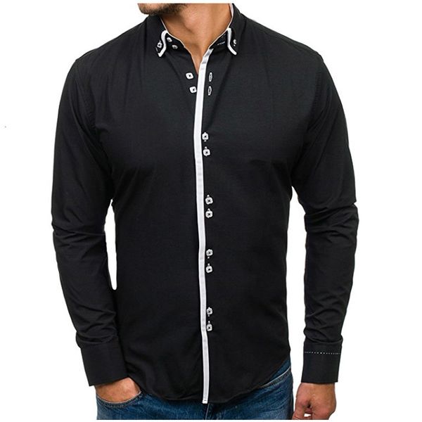 men shirt brand male long sleeve casual solid multi-button hit color slim fit shirts mens hawaiian xxxl, White;black
men shirt brand male long sleeve casual solid multi-button hit color slim fit shirts mens hawaiian xxxl, White;black