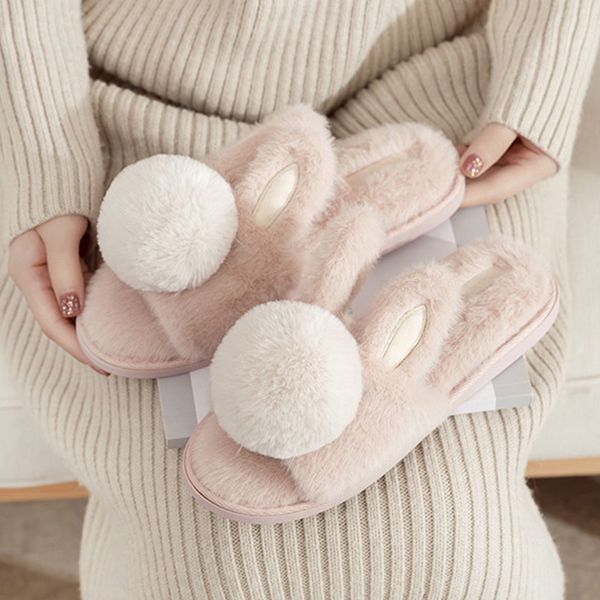 house cute fur slippers for girls warm plush cute rabbit cartoon bedroom slip-on flat shoes indoor pink women fuzzy slippers, Black
house cute fur slippers for girls warm plush cute rabbit cartoon bedroom slip-on flat shoes indoor pink women fuzzy slippers, Black