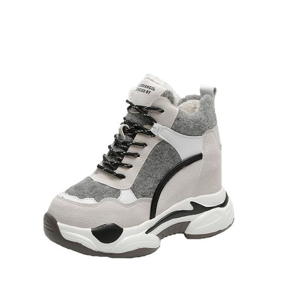 fashion short tube increased sneakers plus velvet thick flat women's cotton shoes platform winter boots for women snow boots, Black
fashion short tube increased sneakers plus velvet thick flat women's cotton shoes platform winter boots for women snow boots, Black