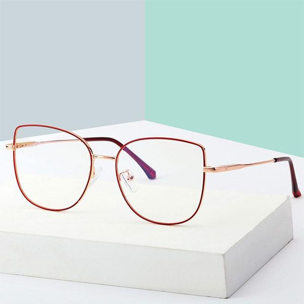 48240 women's metal glasses frame anti-blue light fashion optical computer eyeglasses, White;black
48240 women's metal glasses frame anti-blue light fashion optical computer eyeglasses, White;black
