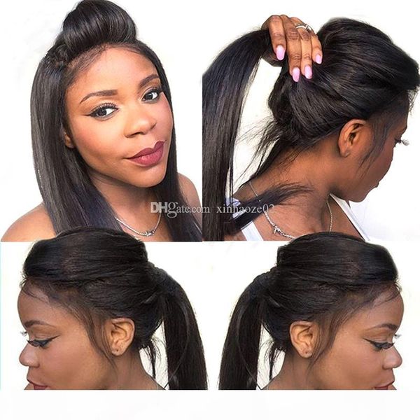 glueless full lace wigs for black women unprocessed lace front wig instock silky straight middle part lace wigs, Black;brown
glueless full lace wigs for black women unprocessed lace front wig instock silky straight middle part lace wigs, Black;brown