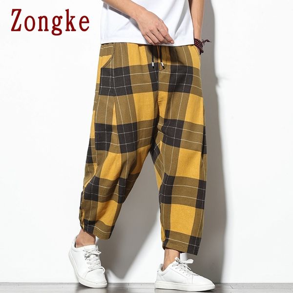 zongke ankle-length mens in a cage streetwear plaid clothing joggers men pants harajuku trousers 5xl 2020 autumn q1219, Black
zongke ankle-length mens in a cage streetwear plaid clothing joggers men pants harajuku trousers 5xl 2020 autumn q1219, Black