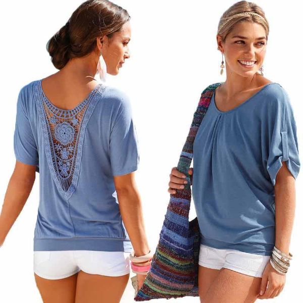 fashion womens loose crocheted lace blouse hollow out o neck short sleeve lace backless shirt blouse female blusa yf949936, White
fashion womens loose crocheted lace blouse hollow out o neck short sleeve lace backless shirt blouse female blusa yf949936, White
