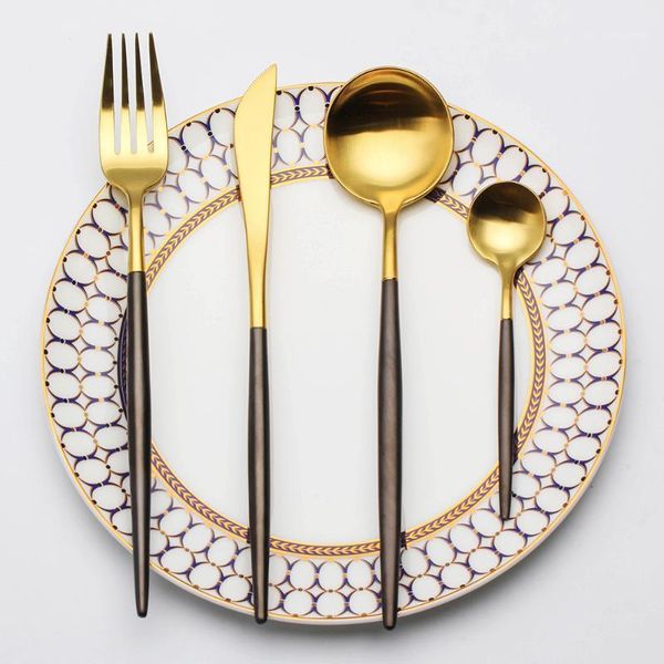 8-pieces titanium gold dinnerware set 304 stainless steel western cutlery set kitchen restaurant tableware dinner1
8-pieces titanium gold dinnerware set 304 stainless steel western cutlery set kitchen restaurant tableware dinner1