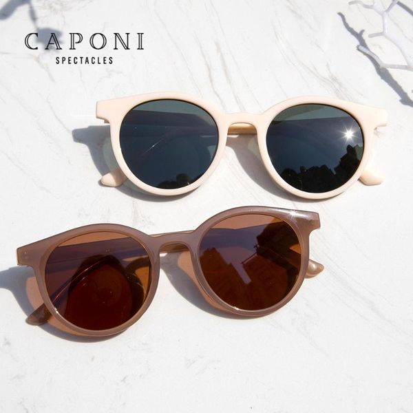 sunglasses caponi vintage women 2021 eyewear retro round polarized kids sun glasses ray cut brand designer female shades, White;black 
sunglasses caponi vintage women 2021 eyewear retro round polarized kids sun glasses ray cut brand designer female shades, White;black