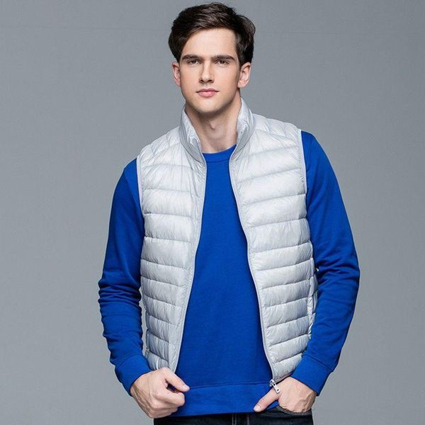 Winter Men Duck Down Vest Coat Ultralight Sleeveless Puffer Vest Jacket Fashion Stand Collar Windproof Duck Down Waistcoat, Black
Winter Men Duck Down Vest Coat Ultralight Sleeveless Puffer Vest Jacket Fashion Stand Collar Windproof Duck Down Waistcoat, Black