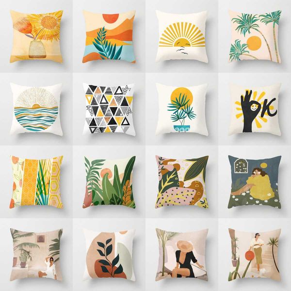 cushion/decorative pillow yellow orange brown abstract art cushion covers geometric plants sunrise woman portrait painting pillows case sofa
cushion/decorative pillow yellow orange brown abstract art cushion covers geometric plants sunrise woman portrait painting pillows case sofa