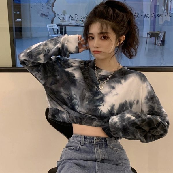 4b1ts net red tie dye round neck sweater women fashion ins autumn 2020 new loose korean jacket sweater jacket fashion style kvigo, Black
4b1ts net red tie dye round neck sweater women fashion ins autumn 2020 new loose korean jacket sweater jacket fashion style kvigo, Black