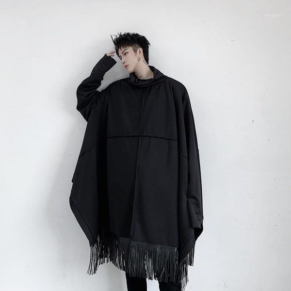 2020 spring and autumn new mid-length plus size stitching bat sleeve fringed solid color trench coat fashion casual loose jacket1, Tan;black
2020 spring and autumn new mid-length plus size stitching bat sleeve fringed solid color trench coat fashion casual loose jacket1, Tan;black