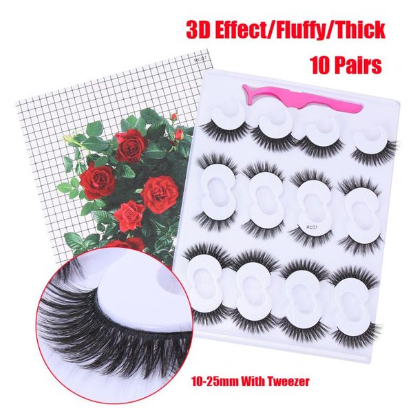 false eyelashes 10 pairs of 25mm fluffy with tweezers 3d artificial thick makeup tool
false eyelashes 10 pairs of 25mm fluffy with tweezers 3d artificial thick makeup tool
