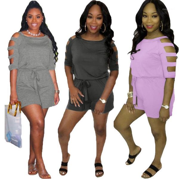 unique off the shoulder o-neck half sleeves jumpsuits casual popular women solid hollow- out loose short rompers with belt1, Black;white
unique off the shoulder o-neck half sleeves jumpsuits casual popular women solid hollow- out loose short rompers with belt1, Black;white