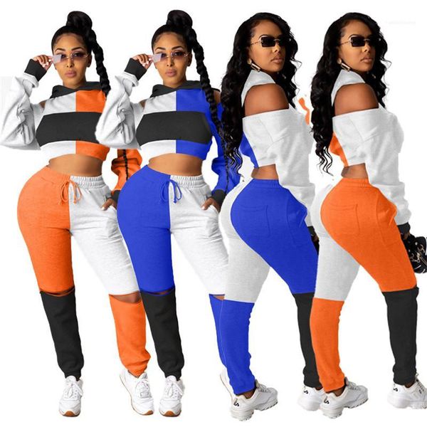 zipper multi color hooded 2 piece set women designers clothes panelled sport women tracksuits fashion casual, Gray
zipper multi color hooded 2 piece set women designers clothes panelled sport women tracksuits fashion casual, Gray