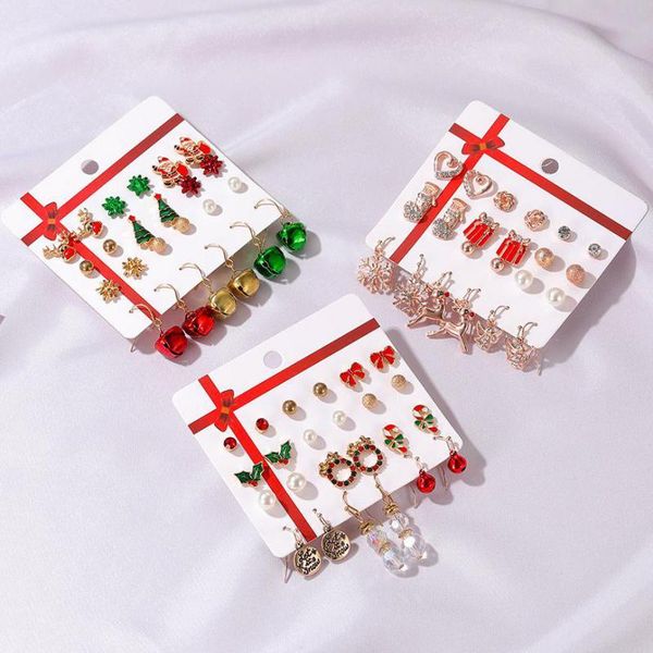 stud christmas earrings jewelry 12-pairs heart snowflake deer for women pearl crystal earing gift n53, Golden;silver
stud christmas earrings jewelry 12-pairs heart snowflake deer for women pearl crystal earing gift n53, Golden;silver