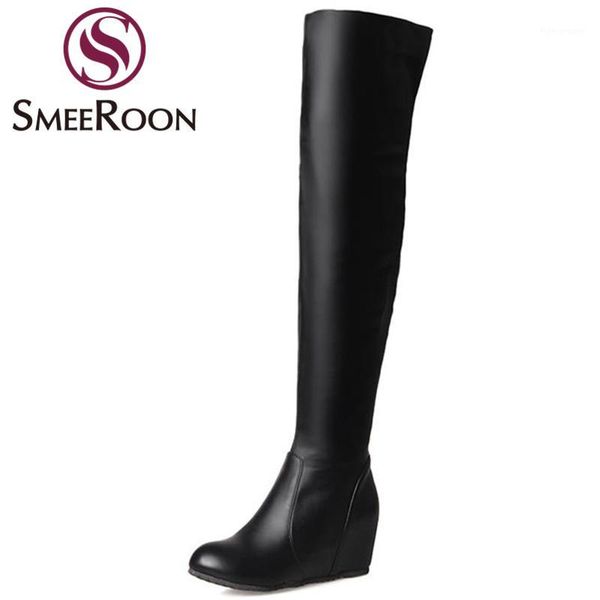 boots smeeroon over the knee campus winter thigh high round toe zipper women's shoes large size 34-431, Black
boots smeeroon over the knee campus winter thigh high round toe zipper women's shoes large size 34-431, Black