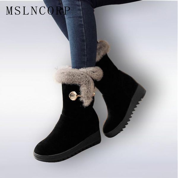 plus size 34-42 height increasing women snow boots platform woman creepers slip on ankle boots fashion casual winter warm shoes, Black
plus size 34-42 height increasing women snow boots platform woman creepers slip on ankle boots fashion casual winter warm shoes, Black