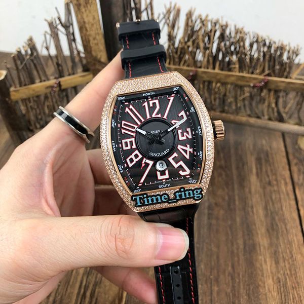 edition v 45 sc dt black dial rose gold diamond case japan miyota 8215 automatic movement mens watch leather strap sport watches, Slivery;brown
edition v 45 sc dt black dial rose gold diamond case japan miyota 8215 automatic movement mens watch leather strap sport watches, Slivery;brown