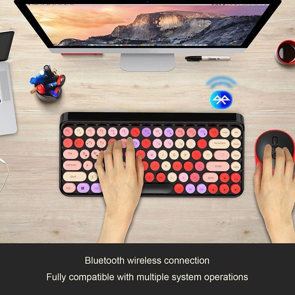 keyboard mouse combos powstro bluetooth 5.0Â technology 3 million times wireless kit for notebook colorful 84 round keys
keyboard mouse combos powstro bluetooth 5.0Â technology 3 million times wireless kit for notebook colorful 84 round keys
