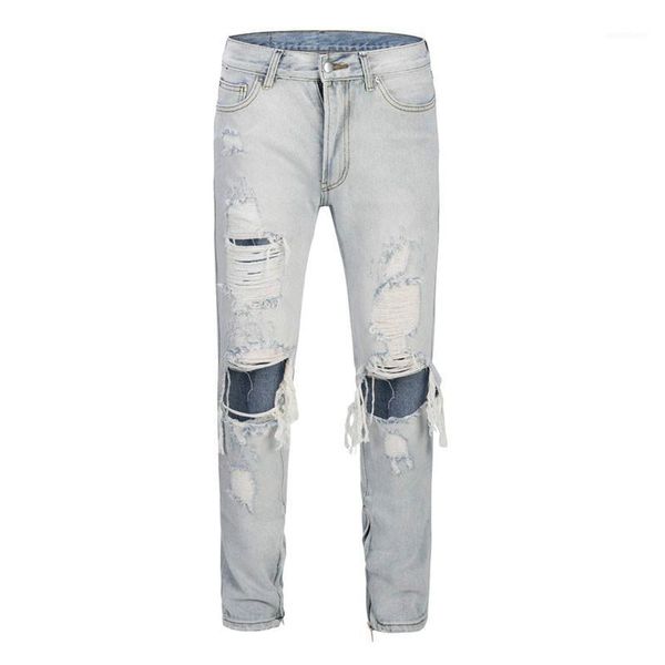 ripped jeans men's brand 2020 straight newcomer jeans zipper casual slim fit stretch denim trousers motorcycle blue1, Blue
ripped jeans men's brand 2020 straight newcomer jeans zipper casual slim fit stretch denim trousers motorcycle blue1, Blue