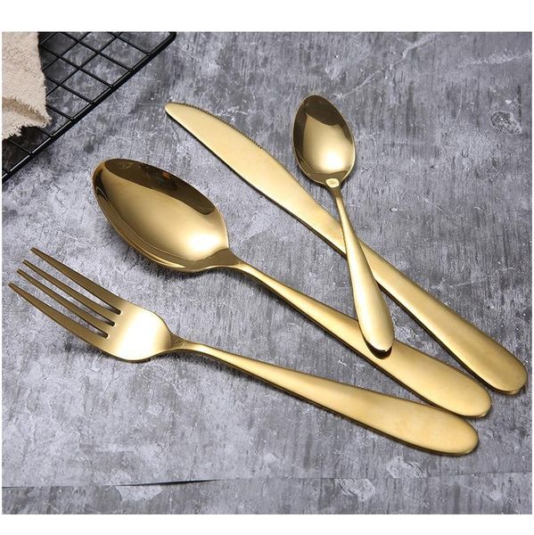 4pcs/set gold cutlery knife flatware set stainless steel tableware western dinnerware fork spoon steak travel di jllkvb yummy_shop
4pcs/set gold cutlery knife flatware set stainless steel tableware western dinnerware fork spoon steak travel di jllkvb yummy_shop