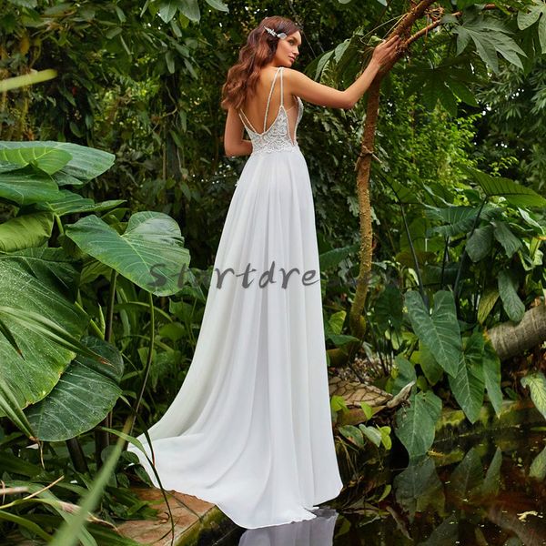 summer forset country wedding dreses with slit simple full length chiffon lace bohemian garden wedding dress backless boho bridal gown, White
summer forset country wedding dreses with slit simple full length chiffon lace bohemian garden wedding dress backless boho bridal gown, White