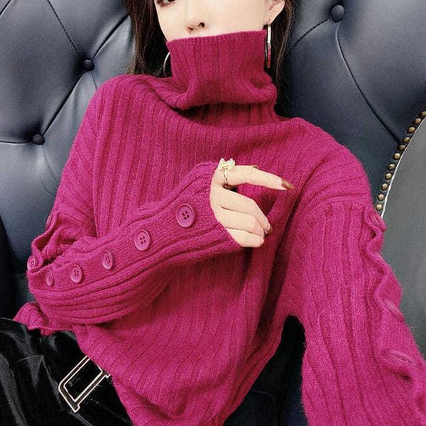 new loose and thin women's thickened high neck warm sweater long sleeve top, White;black
new loose and thin women's thickened high neck warm sweater long sleeve top, White;black