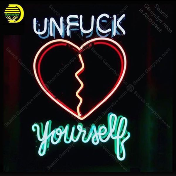 neon sign for unfuck yourself heart broken glass tube handmade neon light sign decorate home iconic neon light lamp advertise
neon sign for unfuck yourself heart broken glass tube handmade neon light sign decorate home iconic neon light lamp advertise