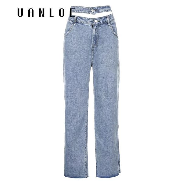 hollow out high waist jeans women streetwear fashion straight jean female high street cotton cargo pants button trousers, Blue
hollow out high waist jeans women streetwear fashion straight jean female high street cotton cargo pants button trousers, Blue