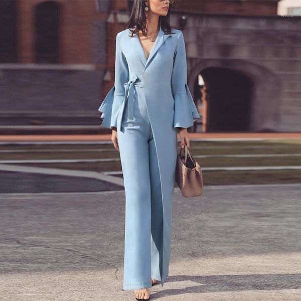 women elegant long sleeve workwear jumpsuit formal party romper irregular flared sleeve knot side wide leg jumpsuits1, Black;white
women elegant long sleeve workwear jumpsuit formal party romper irregular flared sleeve knot side wide leg jumpsuits1, Black;white