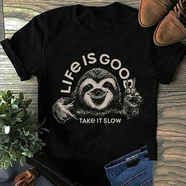 funny sloth life is good take it slow t shirt black cotton men s-3xl us supplier birthday gift tee shirt sport hooded sweatshirt hoodie
funny sloth life is good take it slow t shirt black cotton men s-3xl us supplier birthday gift tee shirt sport hooded sweatshirt hoodie