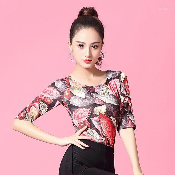 2019 new ballroom latin dance flower shirt ladies waltz cha cha training or performance dancing clothes dl36351, Black;red
2019 new ballroom latin dance flower shirt ladies waltz cha cha training or performance dancing clothes dl36351, Black;red