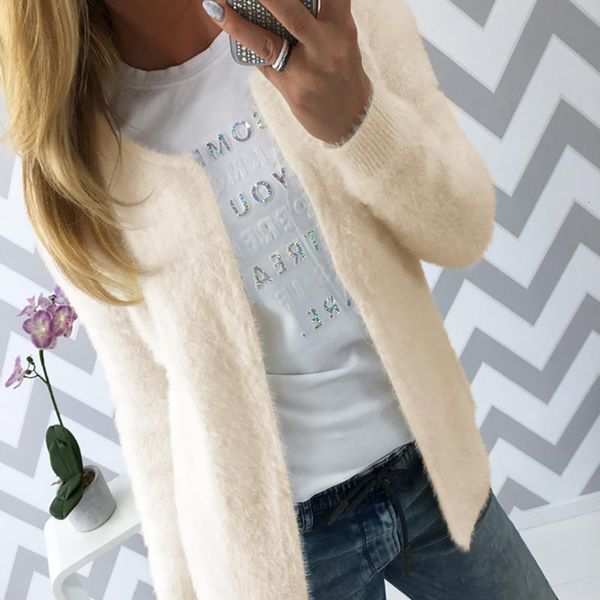 autumn womens fleece cardigan fashion casual long sleeve o neck sweater knitted open stitch cardigans coat female clothing, White;black
autumn womens fleece cardigan fashion casual long sleeve o neck sweater knitted open stitch cardigans coat female clothing, White;black