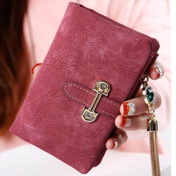 matte leather short wallet vintage tassel womens wallets pu leather zipper hasp small purse brand wallet designer purse, Red;black
matte leather short wallet vintage tassel womens wallets pu leather zipper hasp small purse brand wallet designer purse, Red;black