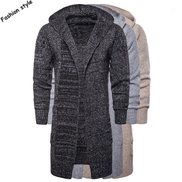 2018 long style mens long sleeve v-neck hooded knit sweaters coats casual mens cardigan outerwear fashion 1, White;black
2018 long style mens long sleeve v-neck hooded knit sweaters coats casual mens cardigan outerwear fashion 1, White;black