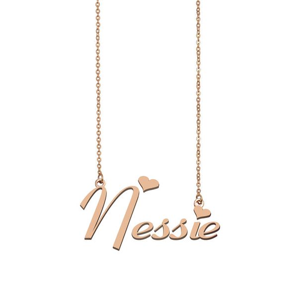 nessie name necklace custom nameplate pendant for women girls birthday gift kids friends jewelry 18k gold plated stainless steel, Silver
nessie name necklace custom nameplate pendant for women girls birthday gift kids friends jewelry 18k gold plated stainless steel, Silver