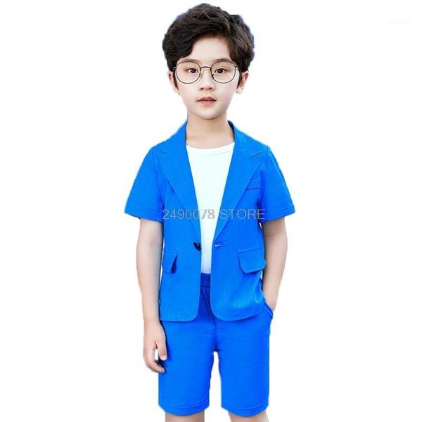 clothing sets boys summer blazer +shorts 2pcs set school kids formal wedding birthday dress children prom dance performance costume1, White
clothing sets boys summer blazer +shorts 2pcs set school kids formal wedding birthday dress children prom dance performance costume1, White