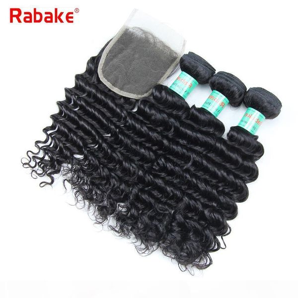 rabake brazilian deep wave virgin hair bundles wtih closure 8a grade brazilian unprocessed human hair weave bleached knots 4x4 lace closure, Black;brown
rabake brazilian deep wave virgin hair bundles wtih closure 8a grade brazilian unprocessed human hair weave bleached knots 4x4 lace closure, Black;brown