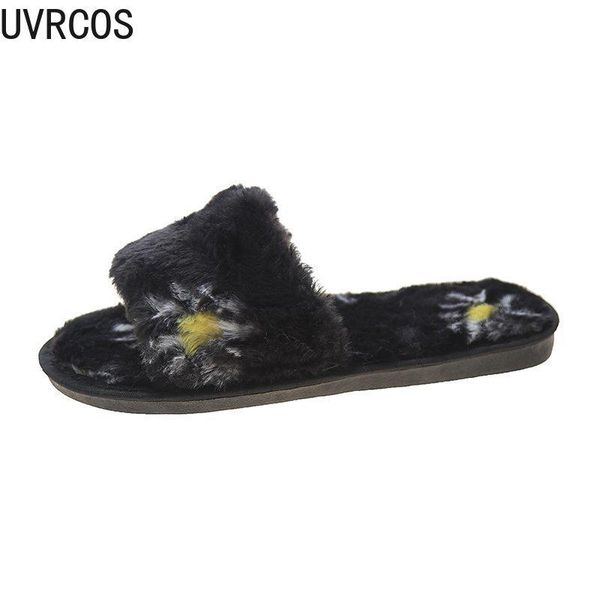 fashion open-toe women's cotton slippers casual warm vamp applique small fresh and fluffy women's cotton slippers 2021, Black
fashion open-toe women's cotton slippers casual warm vamp applique small fresh and fluffy women's cotton slippers 2021, Black