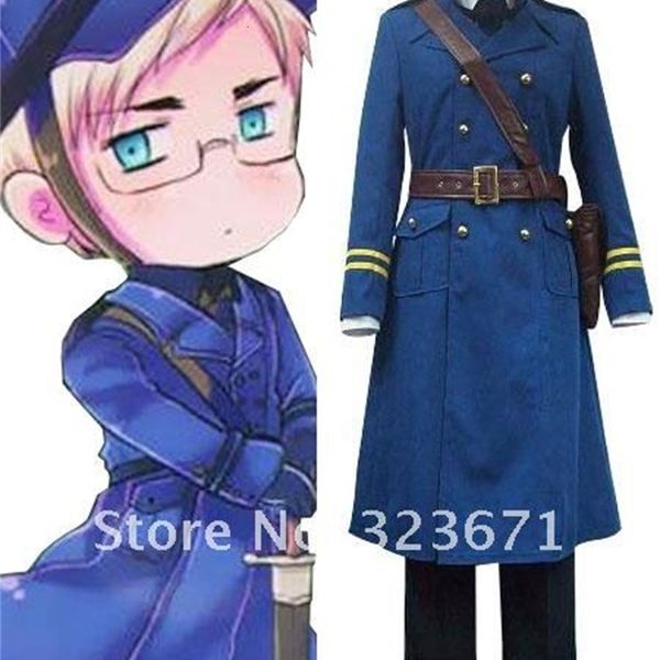 hetalia sweden berwald oxenstierna cosplay costume 11, Black