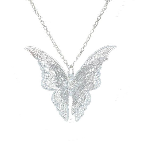 sanwony new fashion women lovely butterfly pendant chain necklace jewelry pendant 38, Silver
sanwony new fashion women lovely butterfly pendant chain necklace jewelry pendant 38, Silver