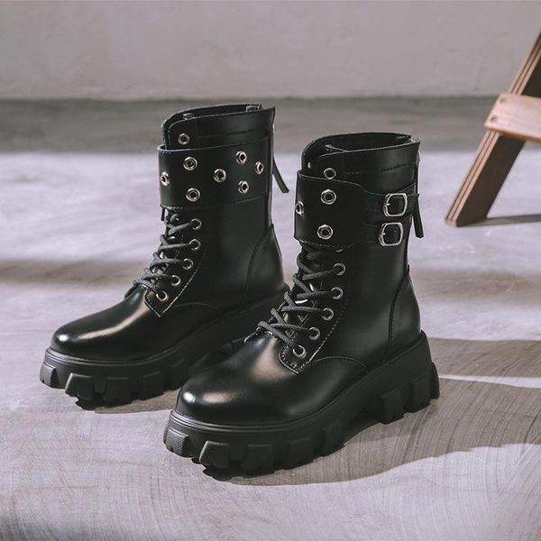 yiluan women's short boots 2020 new retro thick heel platform motorcycle boots student leather women casual single shoes, Black
yiluan women's short boots 2020 new retro thick heel platform motorcycle boots student leather women casual single shoes, Black