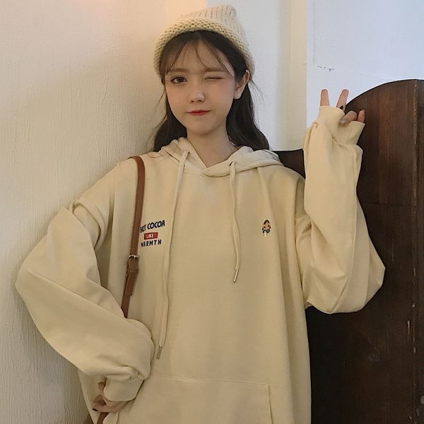 2020 women's autumn fashion korean style thin loose large size lazy style ins student sweatersweater sweater jr5pq, Black 
2020 women's autumn fashion korean style thin loose large size lazy style ins student sweatersweater sweater jr5pq, Black