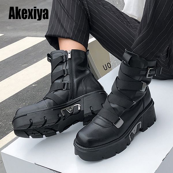 zipper womens ankle boots genuine leather chunky heel ladies goth punk platform shoes boots autumn big size w001, Black
zipper womens ankle boots genuine leather chunky heel ladies goth punk platform shoes boots autumn big size w001, Black