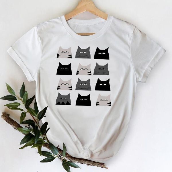 t-shirts for women 2021 cat face funny cartoon girl printing 90s spring summer lady print graphic tshirt female tee t-shirt, White
t-shirts for women 2021 cat face funny cartoon girl printing 90s spring summer lady print graphic tshirt female tee t-shirt, White