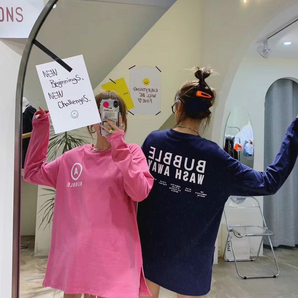 080xt женщин осень корейская новые женщин вскользь футболки 2426 versatilefront и обратно письмо печати рыхлой большой длинный рукав футболк, White
080xt женщин осень корейская новые женщин вскользь футболки 2426 versatilefront и обратно письмо печати рыхлой большой длинный рукав футболк, White