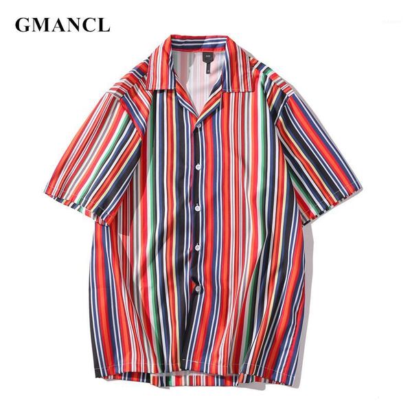 men harajuku vertical striped printed short sleeve shirt hip hop streetwear summer casual hawaii vacation beach turn-down shirts1, White;black
men harajuku vertical striped printed short sleeve shirt hip hop streetwear summer casual hawaii vacation beach turn-down shirts1, White;black