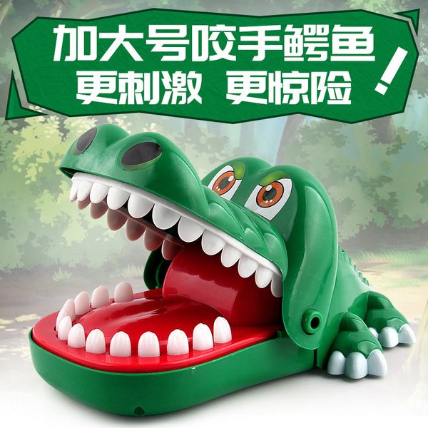 new big size crocodile mouth popular dentist bite finger game funny gags toy novetly toy for kids q0115