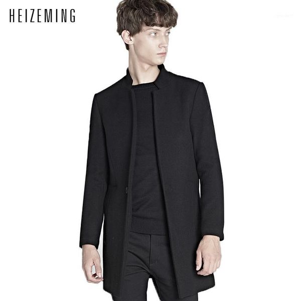 men's wool & blends 2021 real direct selling conventional long single breasted twill no v-neck mens pea coat peacoat abrigo hombre blen, Black
men's wool & blends 2021 real direct selling conventional long single breasted twill no v-neck mens pea coat peacoat abrigo hombre blen, Black